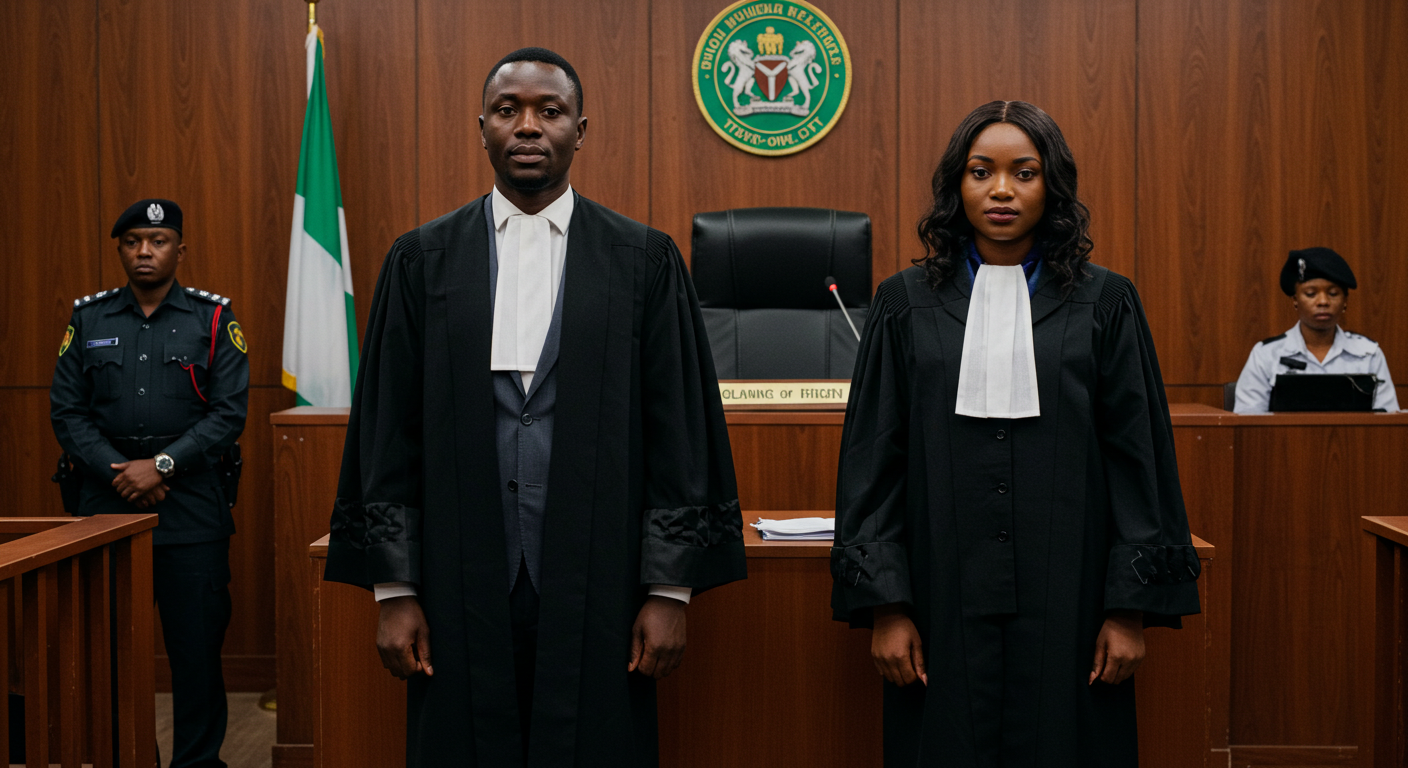 Criminal Prosecution & Defence - Legal professionals in a Nigerian courtroom